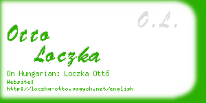 otto loczka business card